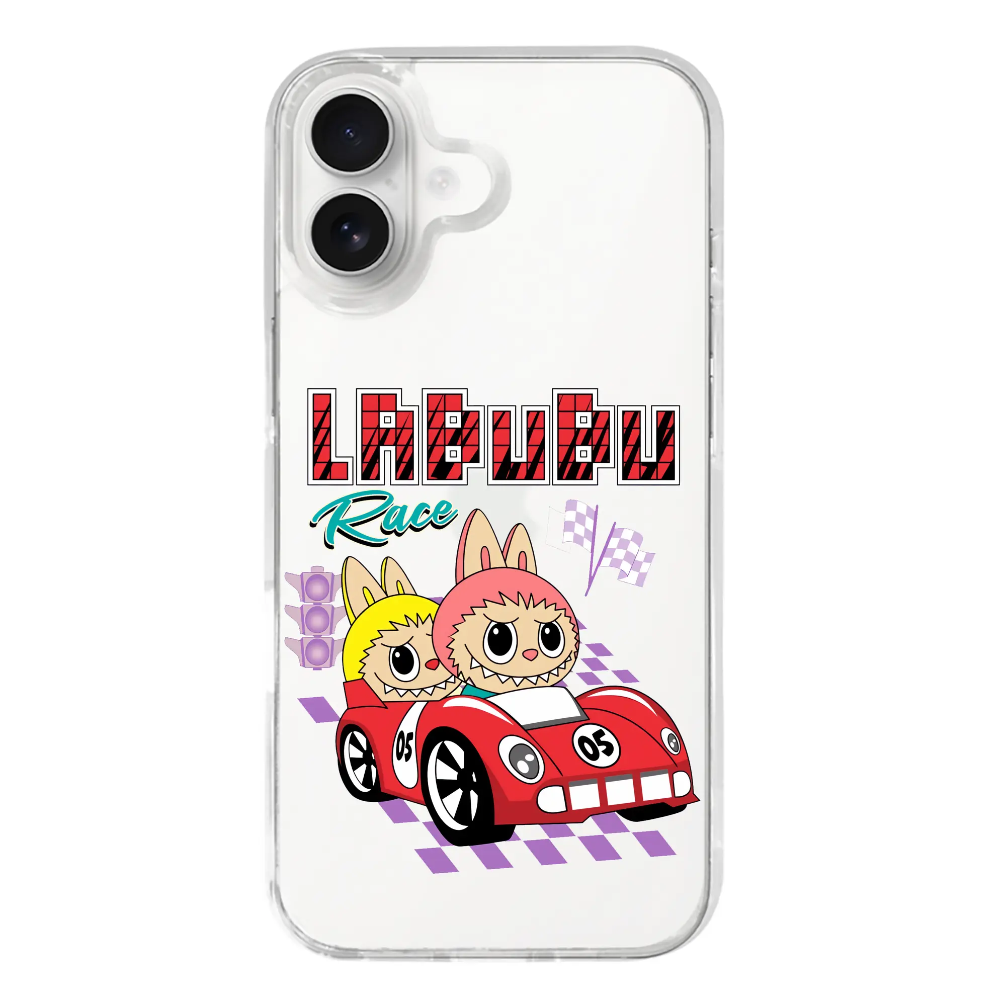 ラブブ グッズ モココ - iPhone 17シリーズ 透明スマホケース – 薄型・耐衝撃・精密フィット保護カバー